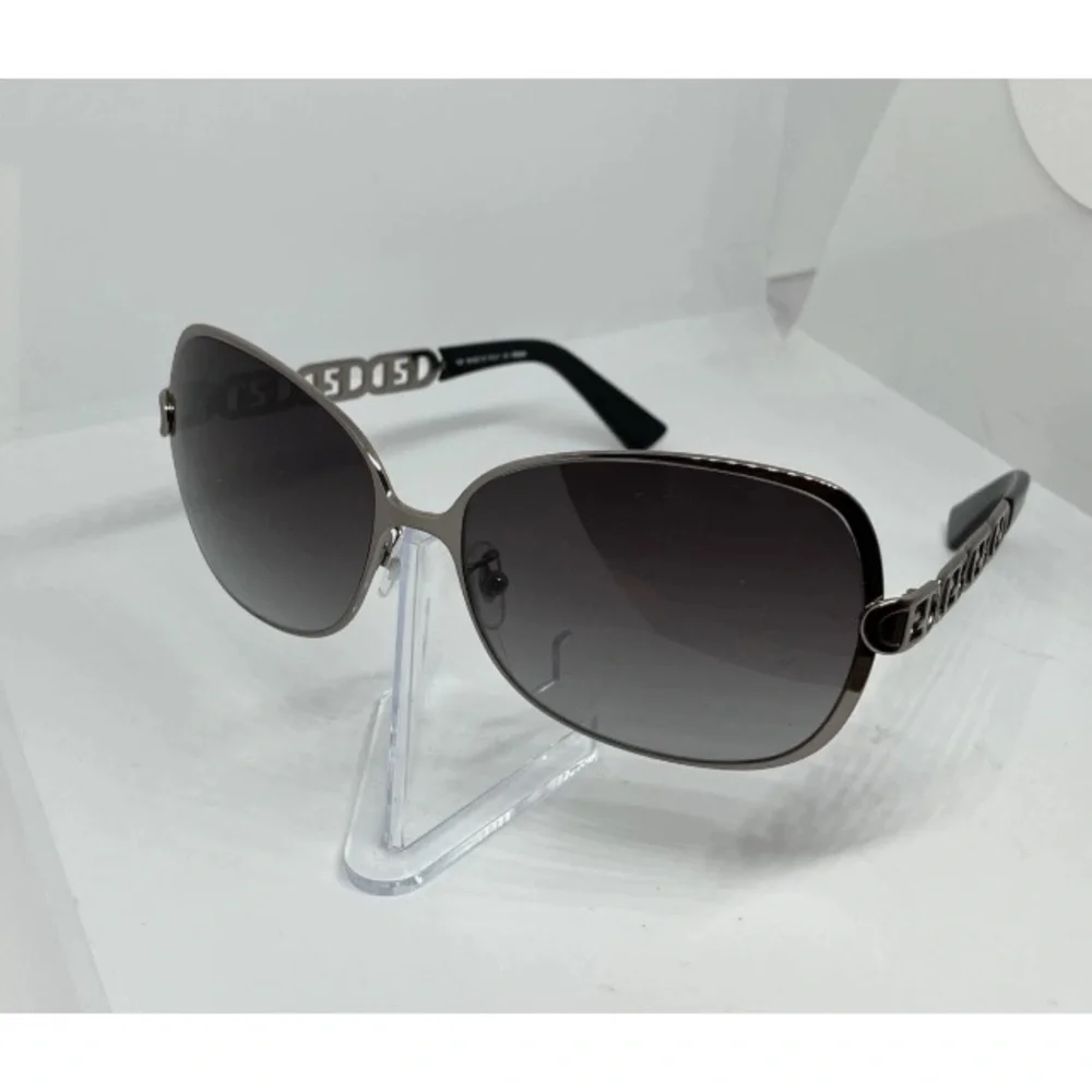 Vintage Fendi Logo Metal Women’s Sunglasses Brown Pewter F478 Made in Italy